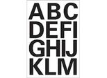 10X Herma 4167 Buchstaben-Sticker A-Z Folie Schwarz 25 Mm Hoch