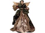 Angelo Decorativo Natalizio Clayre & Eef 16X10X28 Cm Plastica Marrone