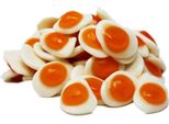 Uova Fritte In Gelatina Di Frutta Con Base Di Zucchero A Schiuma Soffice E Delicata 175G