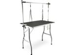 Tavolo Da Toelettatura Wiltec Per Cani E Gatti, 91X61X76 Cm, Tavolo Da Toelettatura Pieghevole, Tavolo Da Toelettatura Con 2 Imbracature, Tavolo Da Toelettatura Per Animali