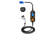 Caricabatterie Portatile Per Veicoli Elettrici, Corrente 32A, Potenza 7Kw, Cavo Type2 7Kw 5M, Daxtromn GGH-3,5KW