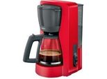 Filterkaffeemaschine Mymoment TKA2M114, Filtermaschine Rot/Grau