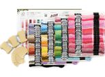 Filato Per Ricamo Olympus Mouline N. 25, Set Di 100 Matassine Da 8 M, Cotone "Romantic Garden A 6 Capi"