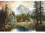 Luca-S Set Per Punto Croce "Naturwunder"; Schema Contato, 66X45Cm