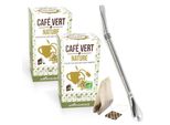 Caffè Verde Naturale 40 Bustine + Cannuccia In Acciaio Inox Con Filtro