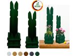 Floranica Set 2 Conigli In Legno Verde 40 E 50 Cm Decorazione Di Pasqua Ornamento Primaverile Diy