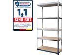 Scaffalatura Zincata Per Carichi Pesanti Portata Totale 1325 Kg Dimensioni 150 X 70 X 30 Cm