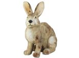 Coniglietto Di Pasqua Marrone Seduto In Ceramica Decorazione Pasquale 32X22X46Cm
