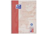 Oxford 400159370 Oxford Collegeblock "Recycling"", Din A4+, 80 Blatt, Liniert"