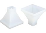 2Pcs Piramide Stampi Fai Da Te - Cristallo - Epossidico Stampo Grande Silicone Mano -Resina Casa Decorazione