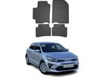 2017-2025 Kia Rio Tappetini In Gomma Nero 4 Pz