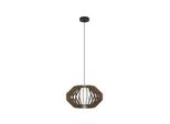 Eglo 900386 Rusticaria E27 Lampada A Sospensione Ø450Mm Nero Marrone Bianco