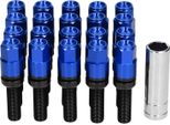 20 Pezzi Bullone Capocorda Esteso M14X1,5 Acciaio 28 Mm/1,1 Pollici Filettatura Con Manicotto Universale Per Carblue