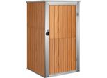 Vidaxl Casetta Da Giardino Marrone 88X89X161 Cm Acciaio Zincato
