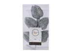 Piante Artificiali Decorazione Natalizia - Rami Decorativi Argento Scintillante, 36 Cm, 10 Pezzi