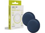 Cover / Portachiavi Per Apple Airtag, Mobile Origin Airtag Sticker Mount A2, 2 Pezzi, Blu