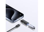 Inf Adattatore Otg Da TYPE-C A Usb 3.0 + Tc Charging, Design Ovale - Trasferimento Dati Ad Alta Velocità E Ricarica Rapida Pd Nero