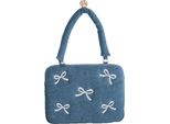 Inf Borsa Per Laptop In Denim Ricamata Per Apple Macbook, Custodia Protettiva 15 Pollici