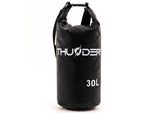 Thunder® Dry Bag 30L Nero – Sacco Impermeabile In Pvc Con Chiusura A Rotolo E Tracolla Per Kayak, Outdoor