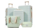 Koffer-Set M/L/XL, ABS-Hartschale, 360° Rollen, Schloss, mit Kulturbeutel