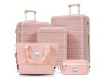 Koffer-Set M/L/XL, ABS-Hartschale, 360° Rollen, Schloss, mit Kulturbeutel