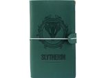 Harry Potter - Taccuino Da Viaggio In Pelle Serpeverde 12X19,6 Cm (Verde)