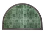 Home Elements Tappetino In Gomma + Pp A Semicerchio, Verde, 40X60 Cm