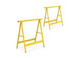 Cavalletto Da Lavoro Relaxdays Set Di 2 Giallo