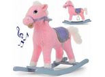 Cavallo A Dondolo Con Suono - Rosa