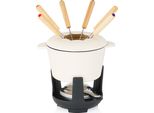 Bbq-Toro Set Per Fonduta In Ghisa Da 13 Pezzi Per 6 Persone, 1 L, Smaltato, Con Bruciatore E Forchette