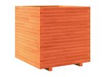 Vidaxl Fioriera Marrone Cera 70X70X72 Cm In Legno Di Pino Massiccio