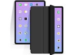 Estuff Denver Folio Case Ipad Air 11 2024. Blackpoliuretanoleather Front (ES68203100-BULK)