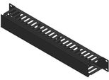 Lanview 1U 19" Sliding Cover Cable Management Panel Black With (RAO400BL-24)"