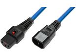 Microconnect MC-C13C14LOCK-2MB Cavo Di Trasmissione Blu 2 M Accoppiatore C13 Accoppiatore C14