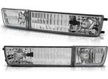 Indicatori Di Direzione / Fendinebbia In Vetro Trasparente Per Vw Golf 3 91-97 / Vento 92-98 Cromo