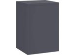 Vidaxl Supporto Per Piante 3 Pezzi Antracite 24 X 24 X 75 Cm Acciaio