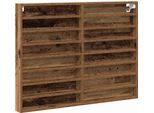 Vidaxl Vetrina Con Ripiano Legno Di Recupero 100 X 8,5 X 75 Cm Materiale A Base Di Legno