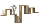 Vidaxl Mensola Da Parete In Rovere Artigianale 104,5 X 10 X 43 Cm Materiale A Base Di Legno