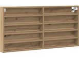 Vidaxl Vetrina Con Ripiano Rovere Artigianale 100 X 8,5 X 50 Cm Materiale A Base Di Legno