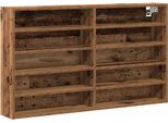 Vidaxl Vetrina Con Ripiano Legno Di Recupero 100 X 15 X 58 Cm Materiale A Base Di Legno