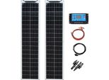Kit Di Pannelli Solari Flessibili, Alta Efficienza, Impermeabile IP67, Kit Solare 24V 100W