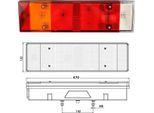 Luce Freno Posteriore Sinistra Iveco Eurocargo Eurotech Stralis Eurotrakker Volkswagen Lt, 098212970, Con Cavo | 1996-2017