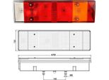 Luce Freno Posteriore Destra Iveco Eurocargo Eurotech Stralis Eurotrakker Volkswagen Lt, 098212970, ITST1011, Con Cavo | 1996-2017