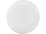 Piatto Basso In Porcellana Luna ø 28 Cm, Bianco