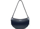 Borsa Mezza Luna Con Cerniera Suave Lune Lancaster 433-33 Blu Scuro