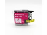 Techtek Inchiostro Sostituisce LC-1100 (LC1100M), LC-980 (LC980M), LC-985 (LC985M) Compatibile Con [Brother] DCP-145 C, DCP-163 C, DCP-165 C, DCP-185