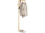Appendiabiti Vevor, 450 X 250 X 1700 Mm, Appendiabiti Con Base In Pietra Di Quarzo E 3 Ganci Rotondi, Appendiabiti Per Ingresso, Soggiorno, Appendiabiti Per Cappotti, Cappelli, Borse