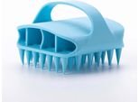 Inf Spazzola Massaggiante In Silicone Per Cuoio Capelluto, Pulizia E Relax Blu