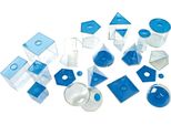 Eduplay 120-069 Corpi Geometrici, Piccoli, Trasparenti/Blu
