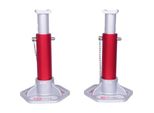 Ks-Tools Set Di Cavalletti Di Sostegno In Alluminio 160.0315 Cavalletti Di Sostegno, Cavalletto Di Sostegno Per Auto, In 2 Parti Con Capacità Di Carico Di 3 T